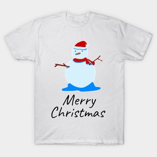 Marry Christmas Snowman T-Shirt